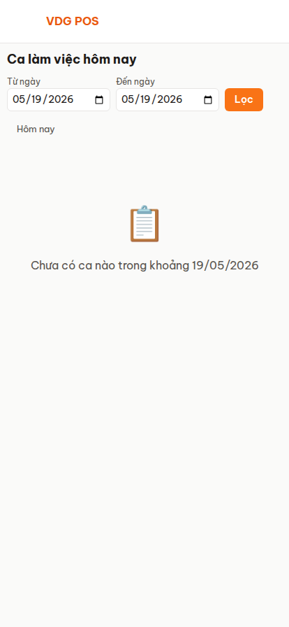 Ca làm việc - mobile